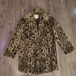 American Eagle Leopard Coat